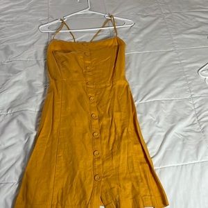 Forever 21 Yellow Mini Dress